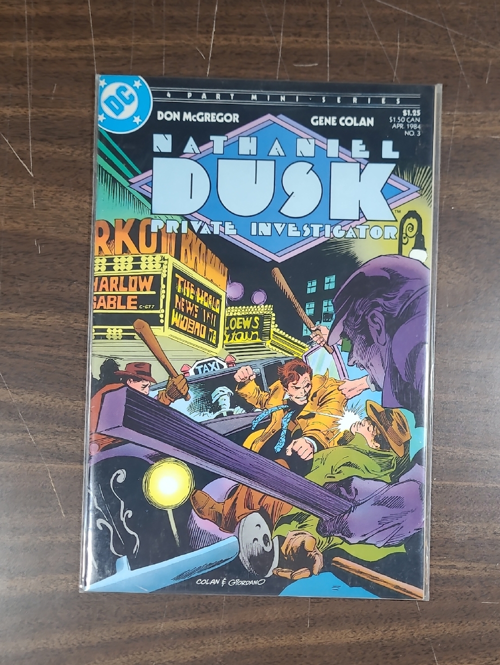 DC Nathaniel Dusk Comic Book #3 April 1984 Bagged